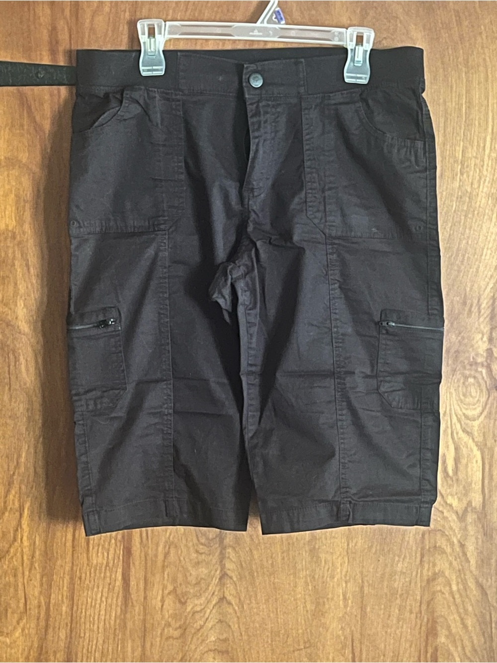 Woman’s Black Cargo Shorts